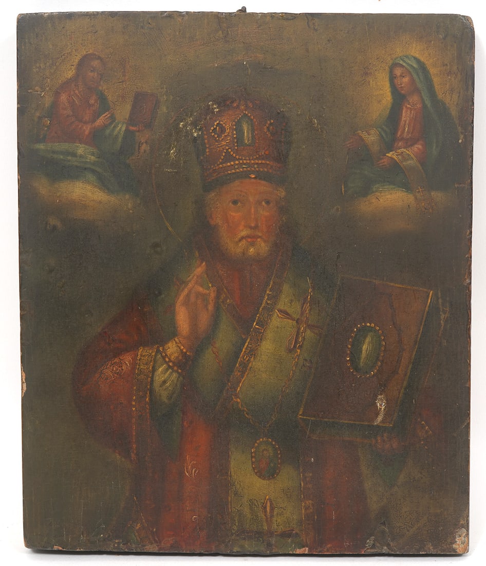 Russian Icon Painted on Wood (1 of 4)
