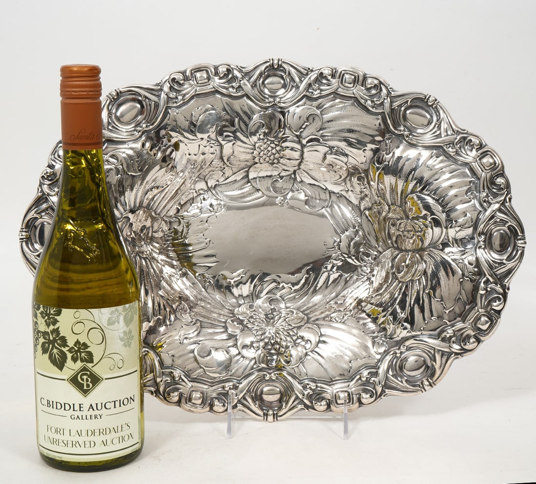Gorham Sterling Repousse Oval Dish (1 of 5)