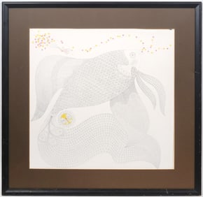 Ikki Matsumoto 'Fish' Litho Signed Numbered