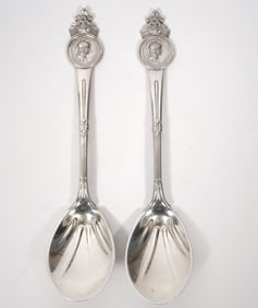 Two Crosby & Morse English Sterling Spoons