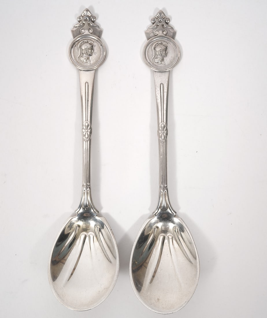 Two Crosby & Morse English Sterling Spoons (1 of 5)