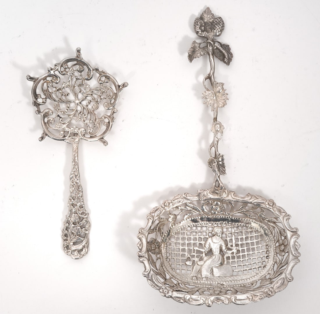 Two European Sterling Silver Sifter Spoons (1 of 5)