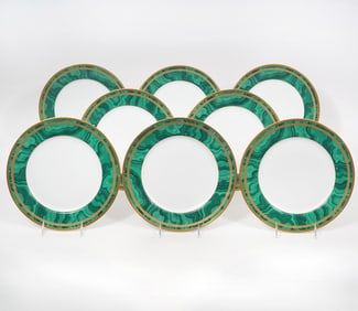 Christian Dior 'Gaudron Malachite Green' Plates