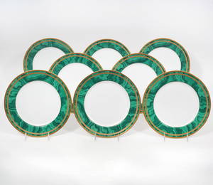 Christian Dior 'Gaudron Malachite Green' Plates