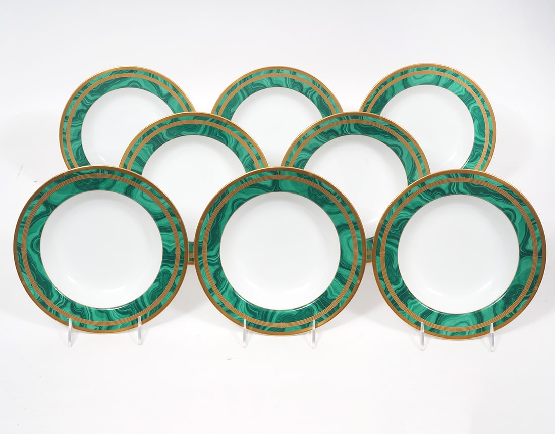 8 Christian Dior Gaudron Malachite Green Bowls (1 of 5)