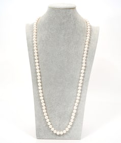 Cultured Pearl Necklace With 14K YG Clasp