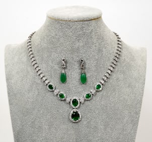 Sterling Silver Necklace & Earrings