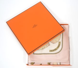 Hermes "Tsubas" Silk Scarf Box