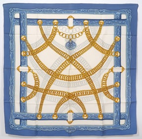 Hermes "Maillons" Silk Scarf