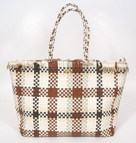 Salvatore Ferragamo Gancini Woven Shoulder Bag