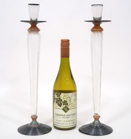 Pair Tiffany & Co. Studio Paran Candlesticks