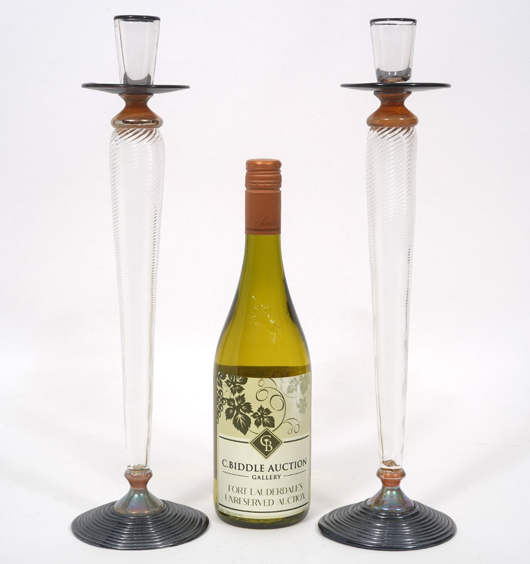 Pair Tiffany & Co. Studio Paran Candlesticks (1 of 9)