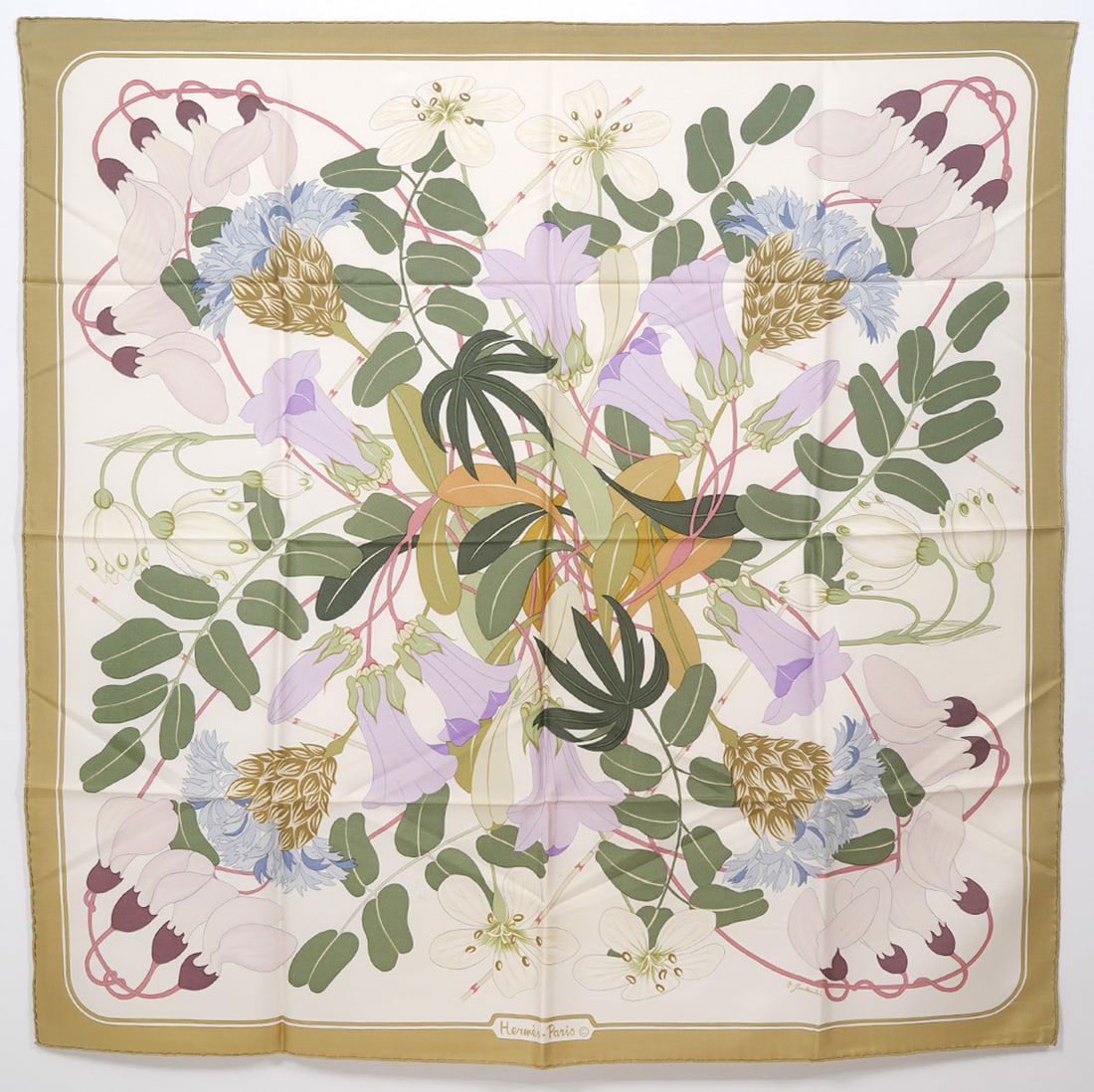 Hermes "Flora Graeca" Silk Scarf Care Tag (1 of 2)