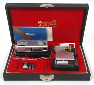 Minolta -16 MG Japan Camera in Fitted Case