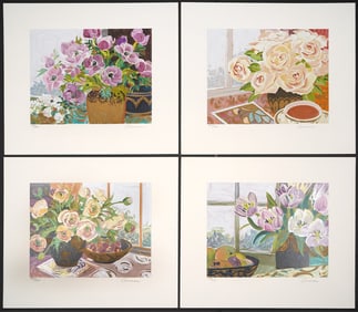 Four Ellen Gunn American Still Life Lithos S/N
