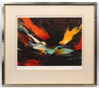 Leonardo Nierman Lithograph 'Birth of Fire'