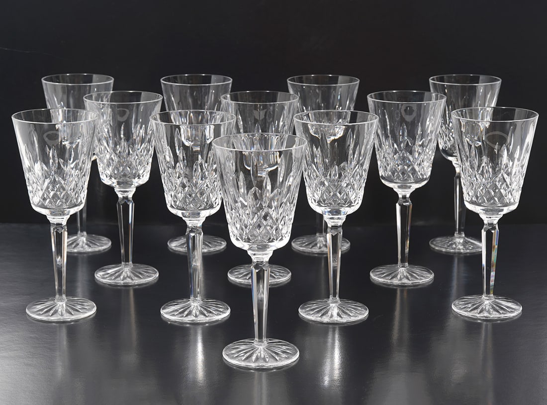 Set of 12 Waterford Crystal 'Lismore' Goblets (1 of 5)