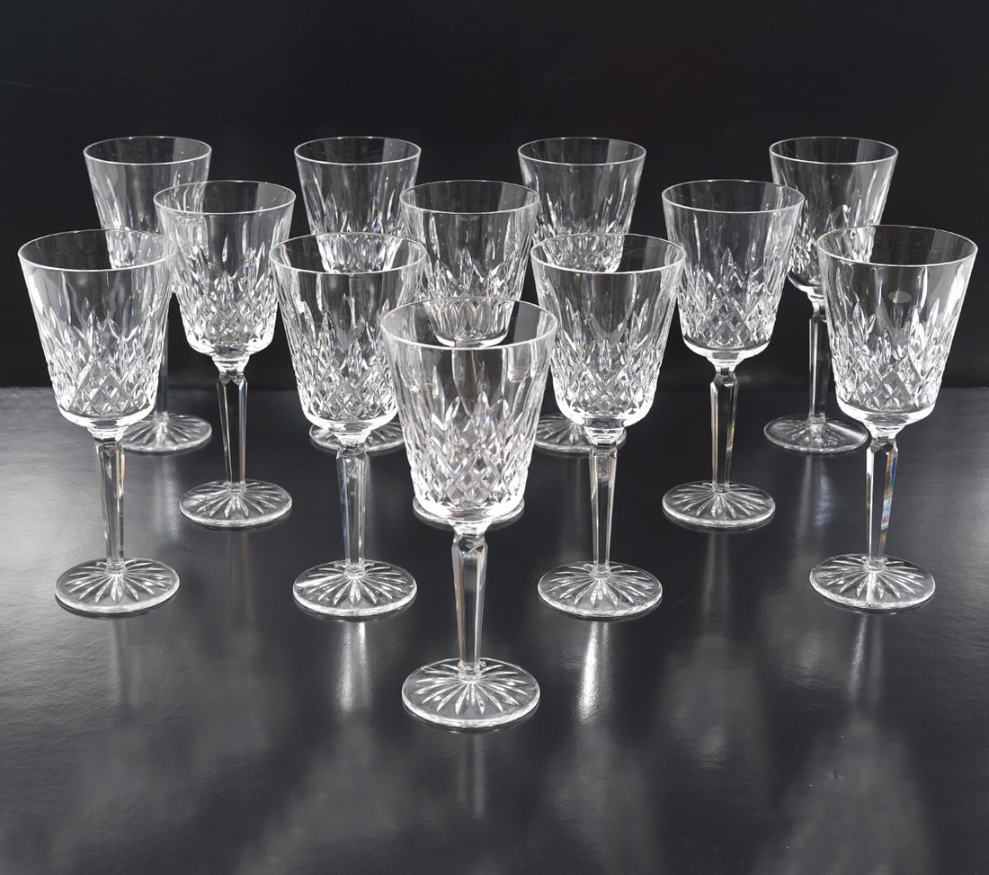 Set of 12 Waterford Crystal 'Lismore' Goblets (1 of 4)