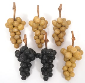 Six Bunches of Stone Grapes