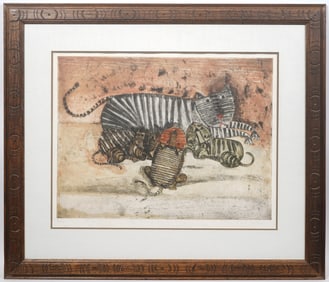 Boulanger "La Chatte" Etching S/N