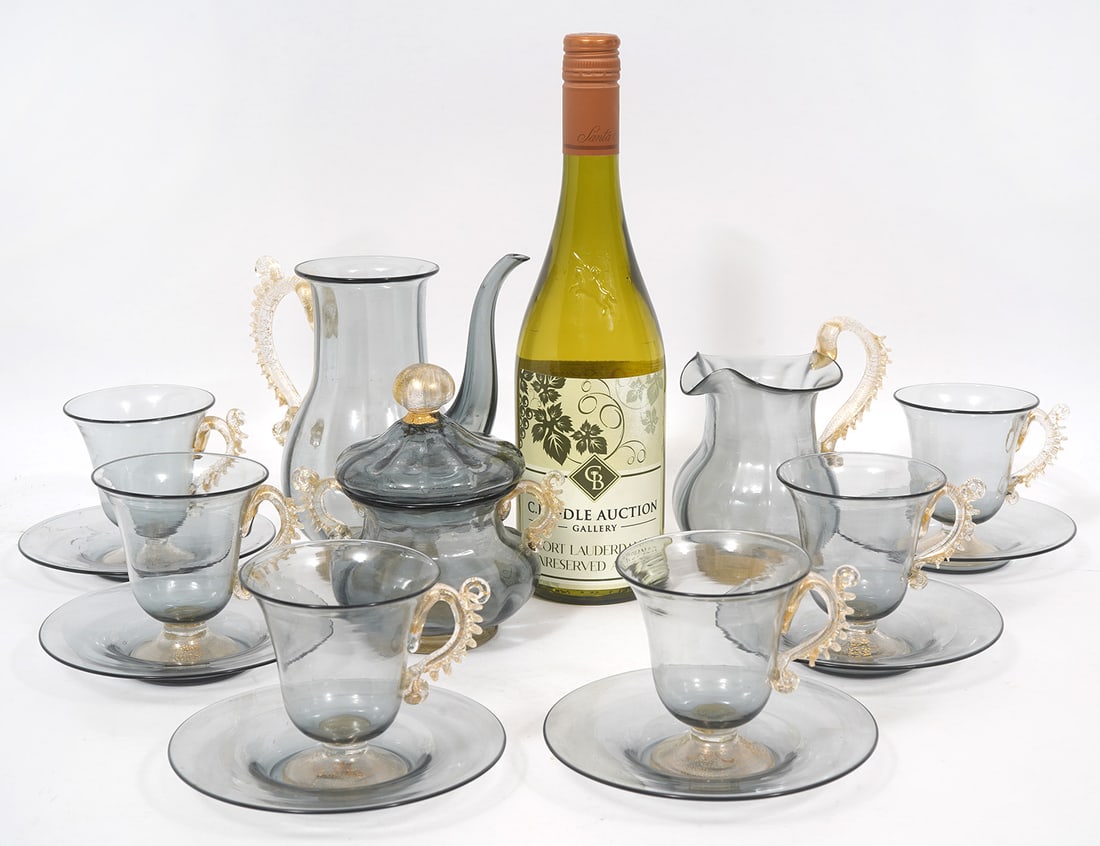 Venetian Glass 15Pc Coffee Set Group (1 of 7)