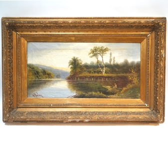 Henry Foley 'Solitary Fisherman' Painting