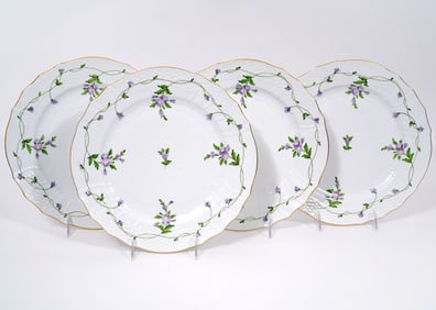 4 Herend Imola Flower Lilac 11" Plates