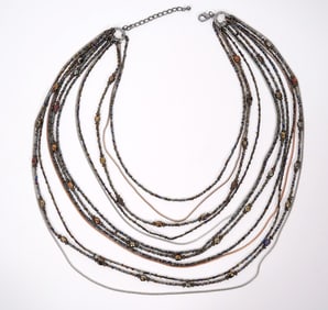Multi Strand Beaded Necklace