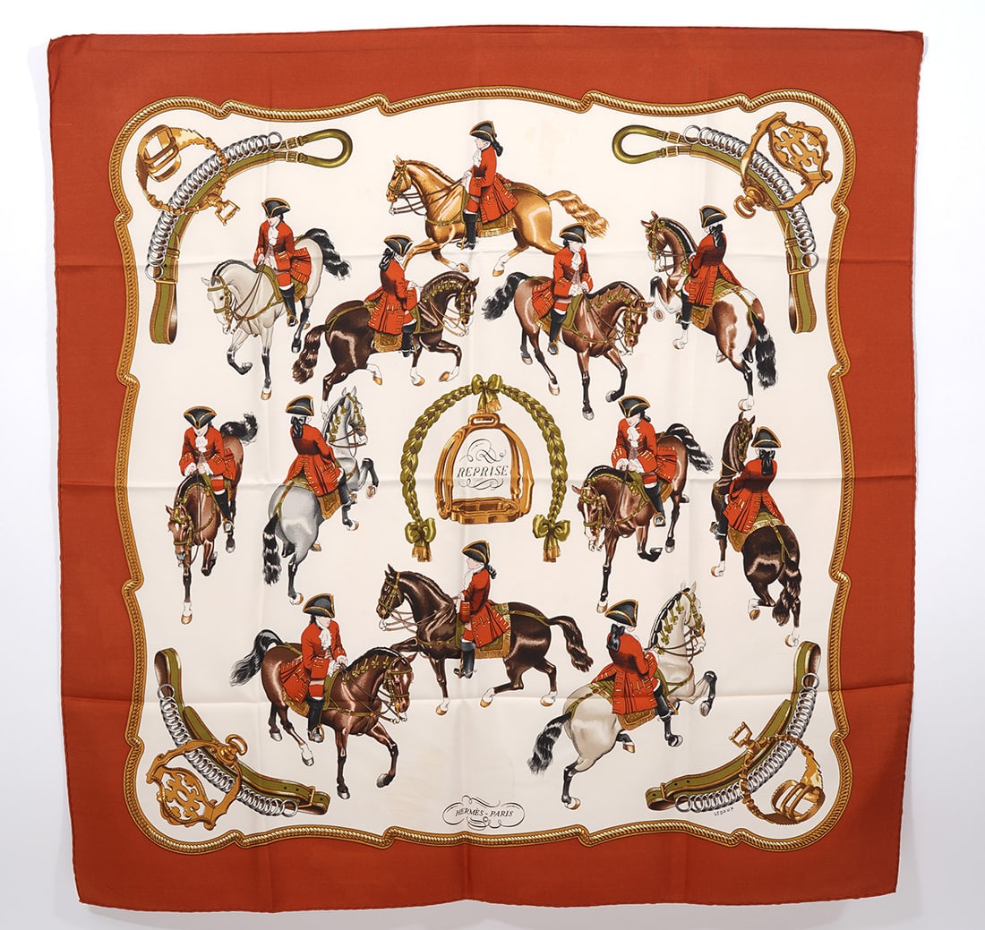 Hermes "Reprise" Silk Scarf (1 of 6)