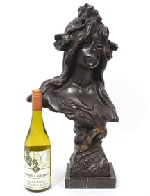Iris' Painted Bronze After Emmanuel Villanis