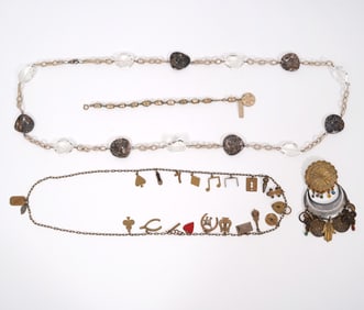 5 Pcs. Mixed Metals and Stones Artist Jewelry