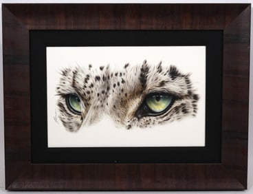 Adam Scott Rote "Snow Leopard Eyes" Signed Giclee