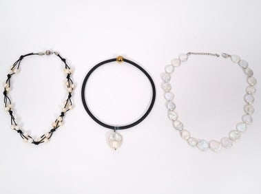 Three Assorted Pearl Necklaces