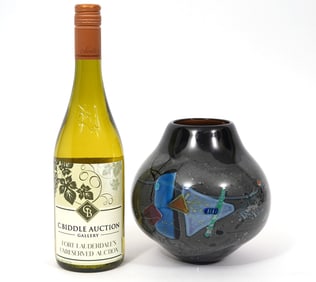 Mark Russell Jr Studio Art Glass Vase