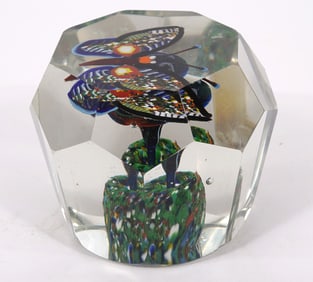 Possible Baccarat Butterfly Paperweight