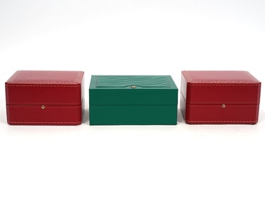 Two Cartier and One Rolex Box