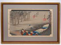 Hiroshige "Spring Rain" Japanese Woodblock