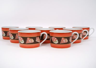 9 Lynn Chase "Coquilles Des Mers" Breakfast Cups