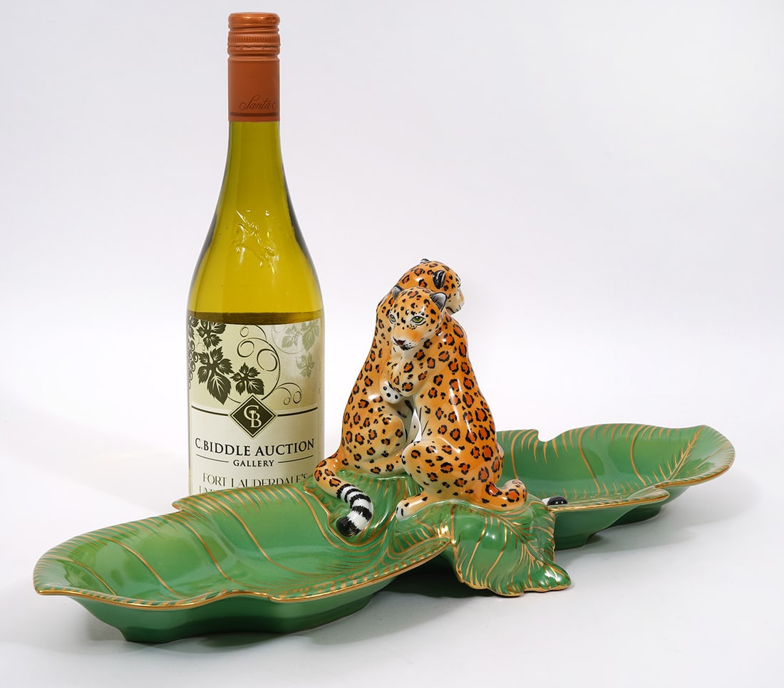 Lynn Chase "Jaguar Jungle" Double Dish Server (1 of 5)