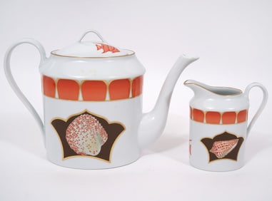 9 Lynn Chase "Coquilles Des Mers" 2Pc Tea Group