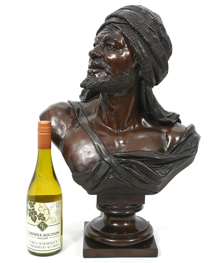 Wilhelm Giesecke Signed Bust Of A Moor (1 of 7)