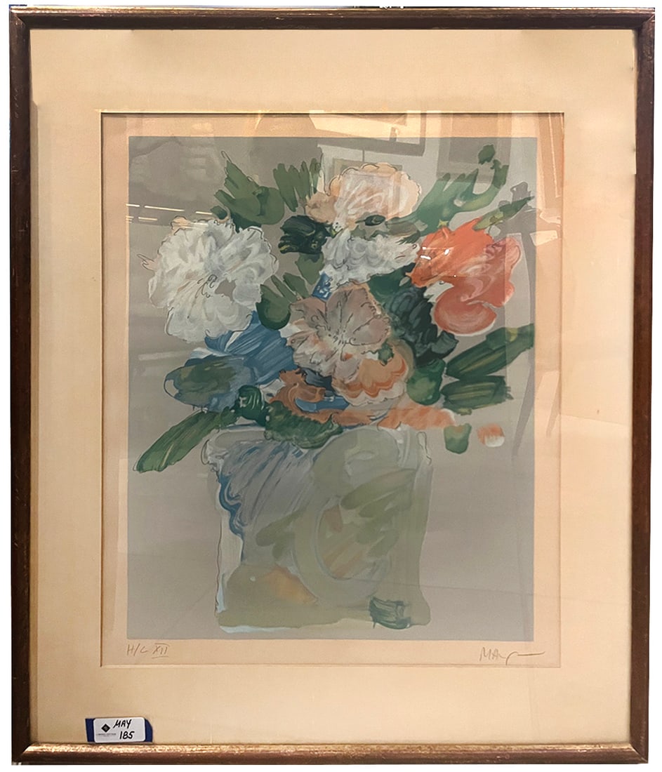 Peter Max 'Flower Vase' Lithograph (1 of 8)