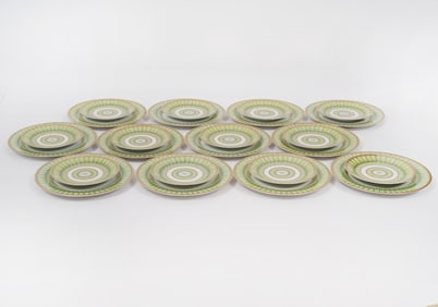 Philippe Deshaulieres 'Arcades Green' Plates