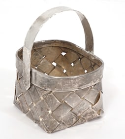 Cartier Vintage Sterling Woven Basket