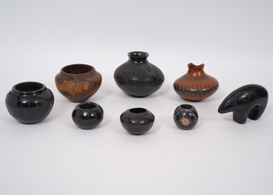 8 Pieces of Native American Pottery