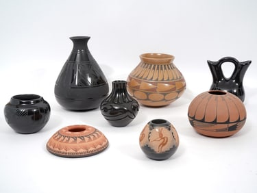 8 Pieces of Assorted Native American Pottery
