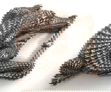Barry Kieselstein-Cord Sterling Silver Belt Buckle: Barry Kieselstein-Cord Alligator sterling silver belt buckle. Marking is no longer visible due to wear but we do guarantee this to be authentic. Weighs 69.3 grams and measures approximately 2.25"L x 2