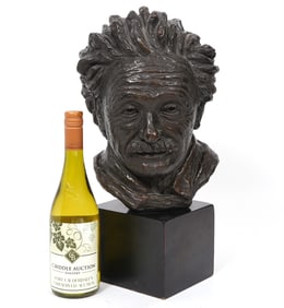 Irving Boker Bronze-Clad Bust of Albert Einstein