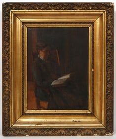 Charles Courtney Curran 'A Quiet Corner' O/C