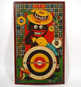 Wyandotte Sambo Tin Target Game Board